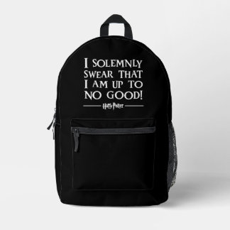 SAC À DOS IMPRIMÉ JE SUIS SOLENNELLEMENT EN TRAIN DE DIRE QUE JE NE