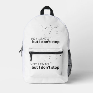 Sac À Dos Imprimé Je vais lentement, mais je ne m'arrête pas