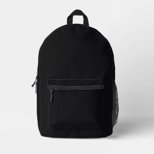 Sac À Dos Imprimé Jet noir couleur solide