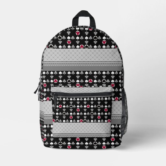 Sac À Dos Imprimé Jeu de carte de poker (Recto)