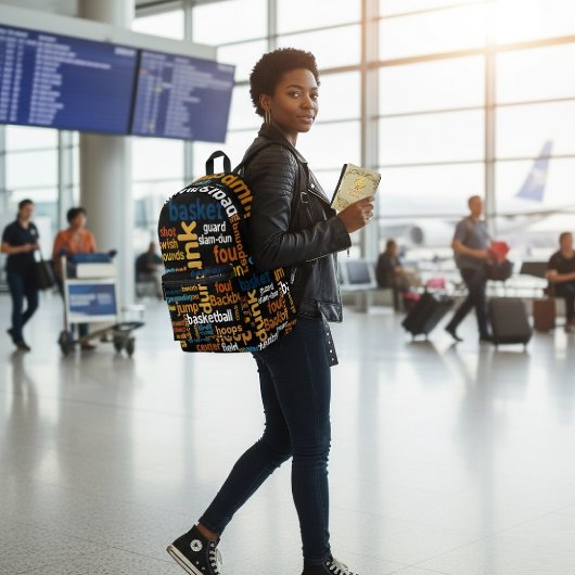 Sac À Dos Imprimé Jeu sur le déplacement : Basketball Accessoire Tex
