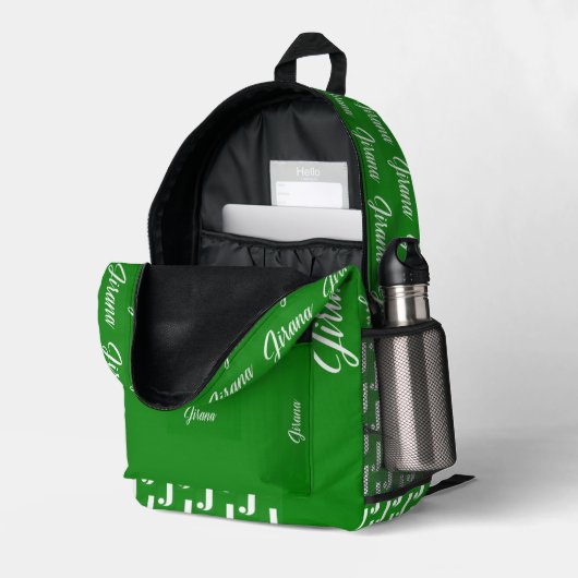 SAC À DOS IMPRIMÉ JIRANA (Coin arrière droit (ouvert))