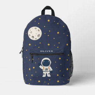 Sac À Dos Imprimé Joli Astronaute Lune Étoiles Espace Enfants