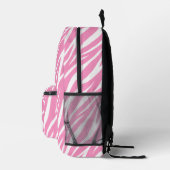 Sac À Dos Imprimé Joli blanc et rose Motif Zebra Imprimer Monogramme (Droite)