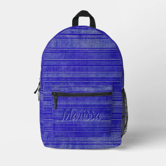 Sac À Dos Imprimé Joli bleu violet Motif d'aquarelle désisté