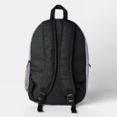 Sac À Dos Imprimé Joli Cartable Scolaire Fille Lavande (Verso)