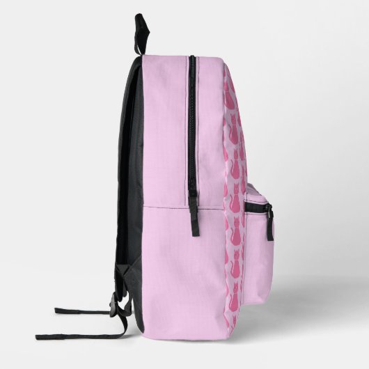 Sac À Dos Imprimé Joli chat fille rose sur mesure (Gauche)