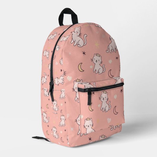 Sac À Dos Imprimé Joli Chat Princesse (Coin arrière gauche)