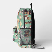Sac À Dos Imprimé Joli Chien Chien Chien Pale Vert (Droite)