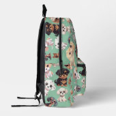 Sac À Dos Imprimé Joli Chien Chien Chien Pale Vert (Gauche)