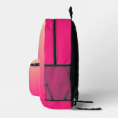 Sac À Dos Imprimé Joli dégradé rose Abstrait (Droite)