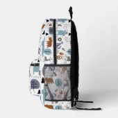 Sac À Dos Imprimé Joli dessin animé animaux de la forêt motif monogr (Droite)