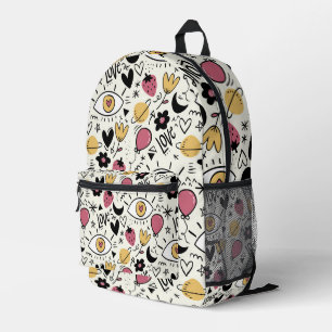 Sac À Dos Imprimé Joli Doodle Love