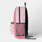Sac À Dos Imprimé Joli éléphant rose (Droite)