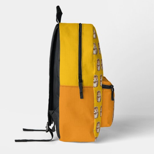 Sac À Dos Imprimé Joli Hérisson jaune orange (Gauche)