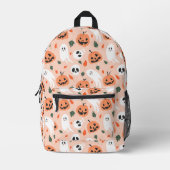 Sac À Dos Imprimé Joli Jack-O-Lanterne et Motif fantôme (Recto)