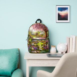 Sac À Dos Imprimé Joli jardin de fleurs
