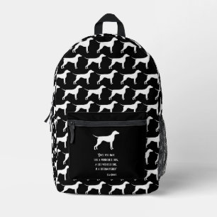 Sac À Dos Imprimé Joli jaune vert Dean Koontz citation chien