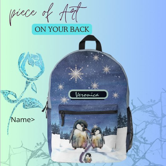 Sac À Dos Imprimé Joli Manchot