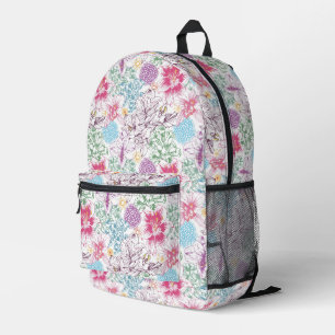 Sac À Dos Imprimé Joli motif aux fleurs colorées