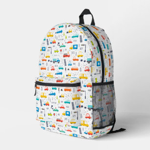 Sac À Dos Imprimé Joli Motif coloré de la circulation automobile