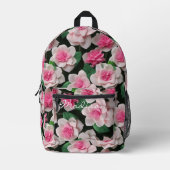 Sac À Dos Imprimé Joli motif fleuri rose boho (Recto)