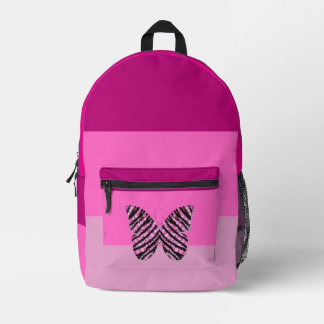 Sac À Dos Imprimé Joli papillon rose et violet