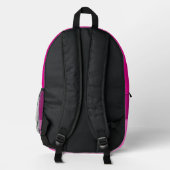 Sac À Dos Imprimé Joli papillon rose et violet (Verso)