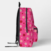 Sac À Dos Imprimé Joli point rose chaud fille (Gauche)