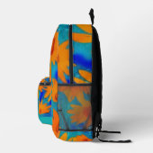 Sac À Dos Imprimé Joli tournesol orange avec bleu aqua (Droite)