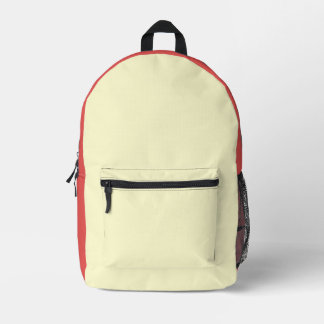 Sac À Dos Imprimé Jolie Fille rouge et crème 