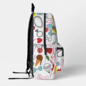 Sac À Dos Imprimé Jolie fille Whimsical Power Doodle Retro (Gauche)