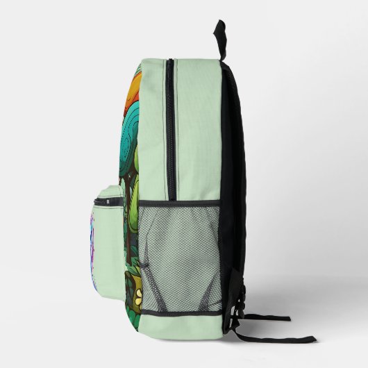 Sac À Dos Imprimé Jolie filles dragon ajouter nom (Droite)