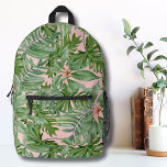 Sac À Dos Imprimé Jolie Filles Tropicales Roses Bleues<br><div class="desc">Ce dessin mignon et simple ressemble à un imprimé vintage vert et rose calme avec une ambiance tropicale ! Feuilles de palmiers, feuilles de monastères et plus encore. Idéal pour les cadeaux ou les produits. Simplicité Moderne Feuille de Palme Rose Tropical Floral Mur Imprimé Sac à dos. Idéal pour retourner...</div>