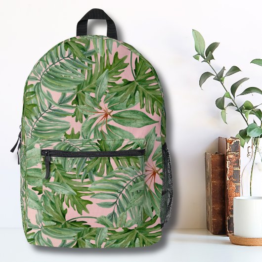 Sac À Dos Imprimé Jolie Filles Tropicales Roses Bleues
