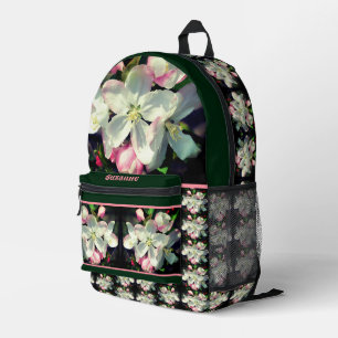 Sac À Dos Imprimé Jolie fleur de printemps Apple fleurs personnalisé