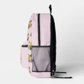 Sac À Dos Imprimé Jolie rose et jaune Roses florales (Droite)