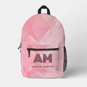 Sac À Dos Imprimé Jolie Rose Pastel Moderne
