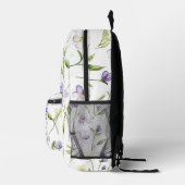 Sac À Dos Imprimé Jolies Fleurs Violettes (Droite)