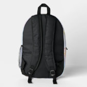 Sac À Dos Imprimé Jolis Monogrammes Pailletés Étoiles pour École de (Verso)