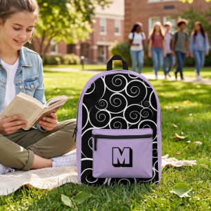 Sac À Dos Imprimé Jolis motifs de lavande pour filles