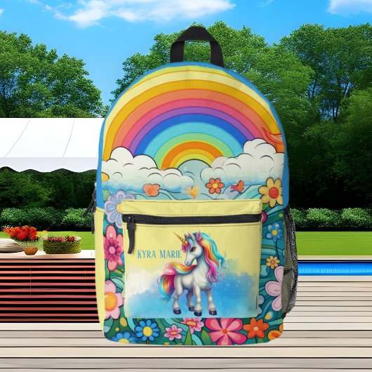 Sac À Dos Imprimé Jote girls unicorn ajouter nom
