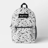 Jouer artistique noir éclaboussure sur blanc avec