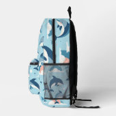Sac À Dos Imprimé Jouer Motif de dauphins (Droite)