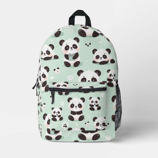 Sac À Dos Imprimé Jouer Motif Panda (Recto)