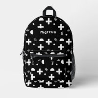 Joueur artistique noir et blanc avec nom