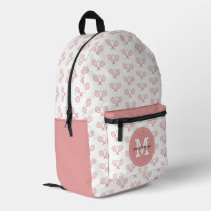 Sac À Dos Imprimé Joueur de tennis Motif de tennis personnalisé