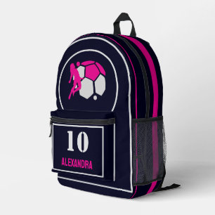 Sac À Dos Imprimé Joueuse de football, Cadeau d'anniversaire de foot