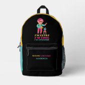 Sac À Dos Imprimé Jour de sensibilisation au syndrome de Down pour g (Recto)