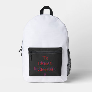 Sac À Dos Imprimé joyeuse fête de l'indépendance nom date simple ble